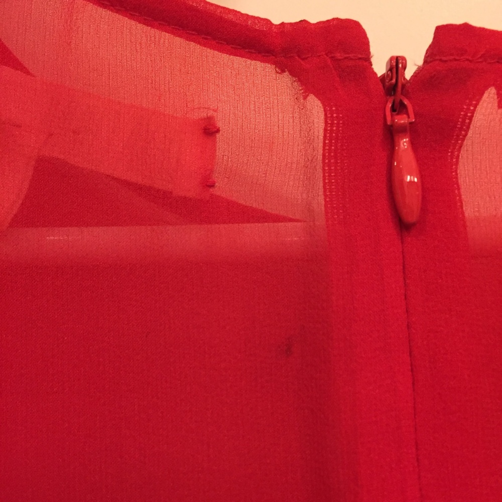 Alexa Chung for Madewell Carine dress - red, sz. 2 - Picture 7 of 8